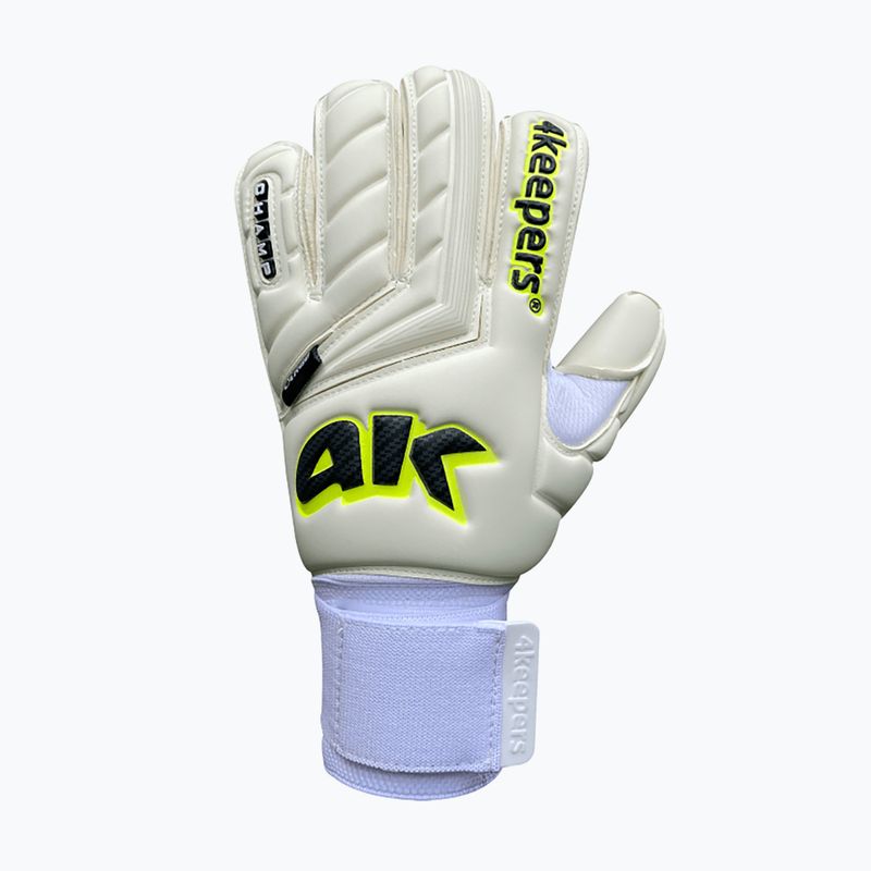 Children's goalkeeper gloves 4keepers Champ Carbo V RF Strap white 4