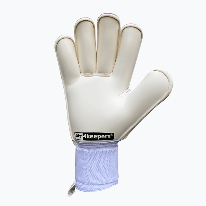 Children's goalkeeper gloves 4keepers Champ Carbo V RF Strap white 5