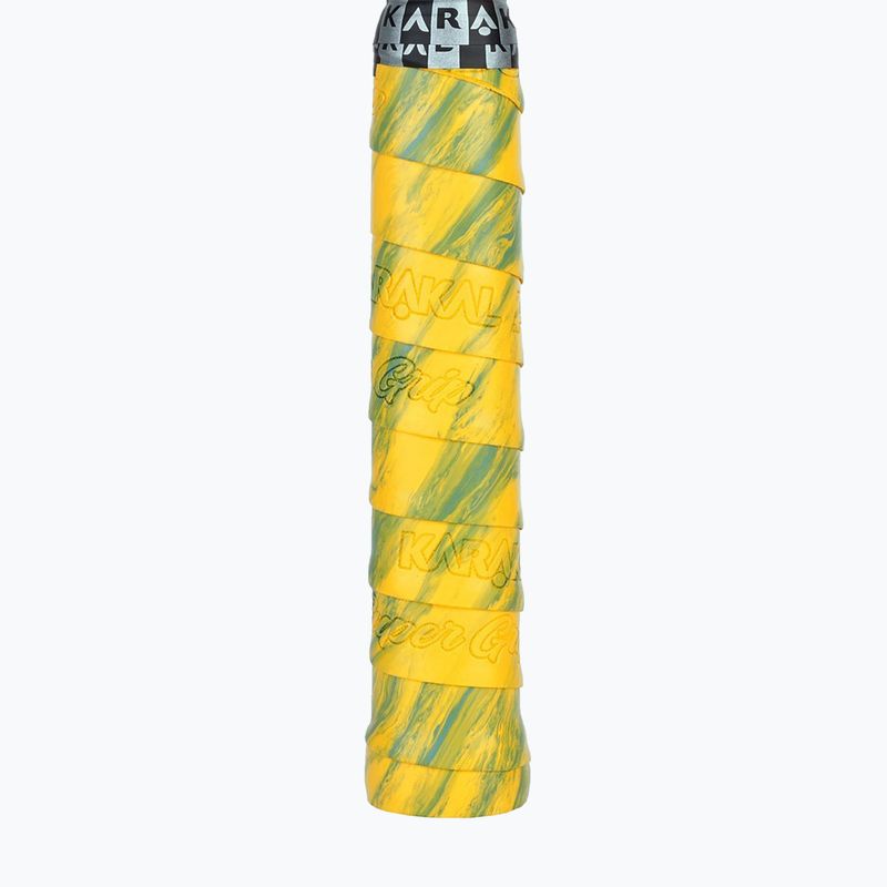 Squash racquet wrap Karakal Pu Super Grip Multi yellow / green 2