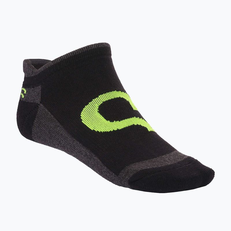 Tennis socks Evoq Ankle graphite/black/yellow 4