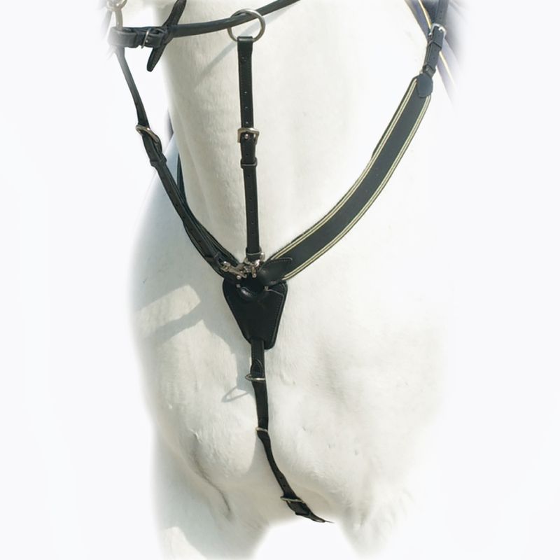 Leaping collar for horse Prestige Italia black D41