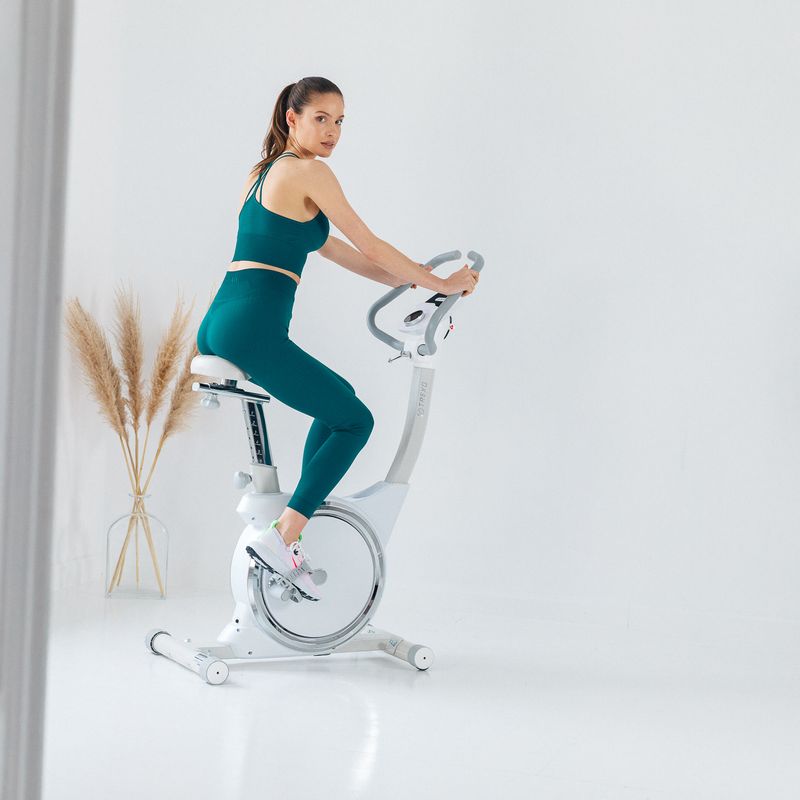TREXO stationary bicycle white EB300 16