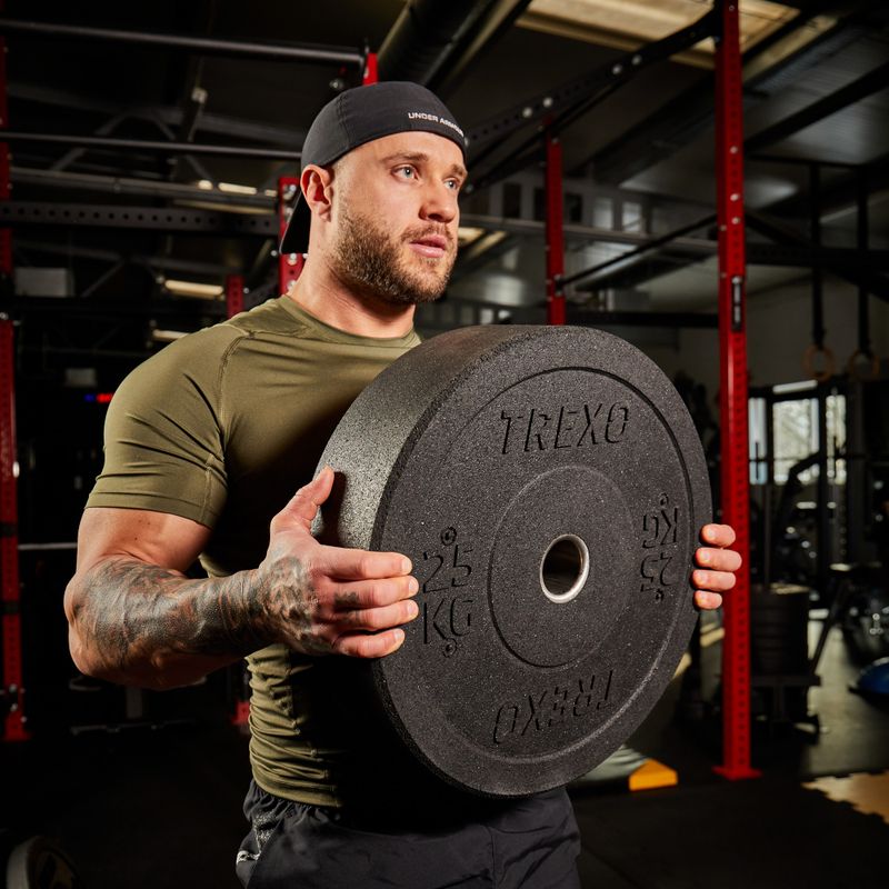 XTREXO Olympic bumper weight black TRX-BMP025 25 kg 6