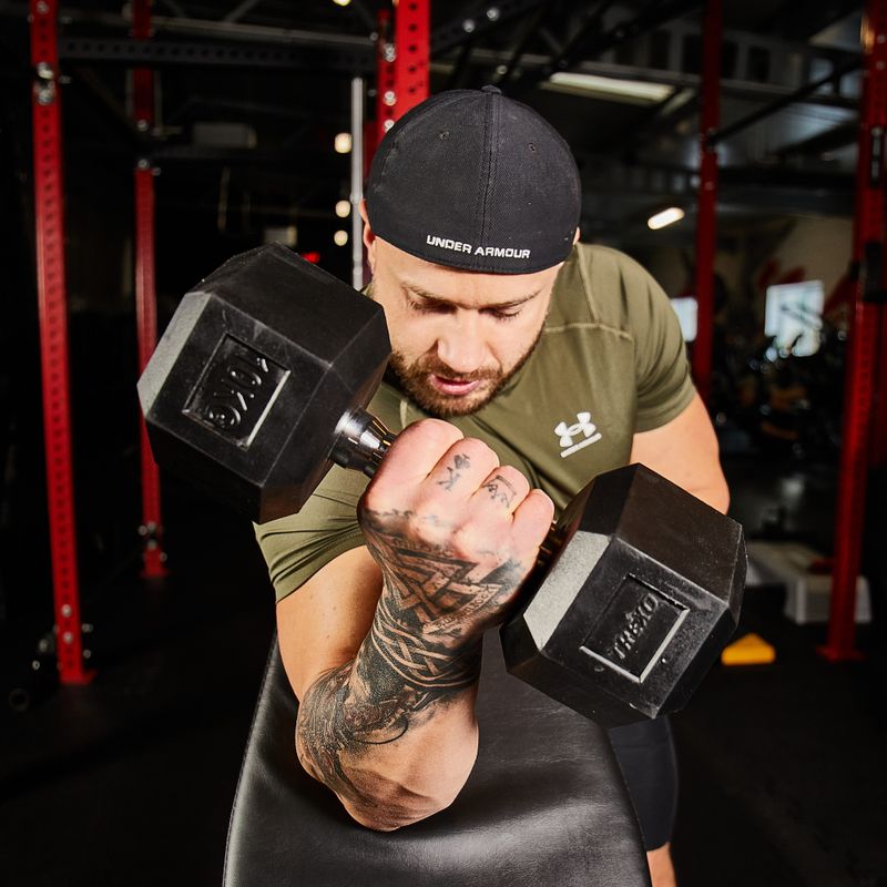 XTREXO Hex HXD100 rubberised dumbbell 10 kg 6