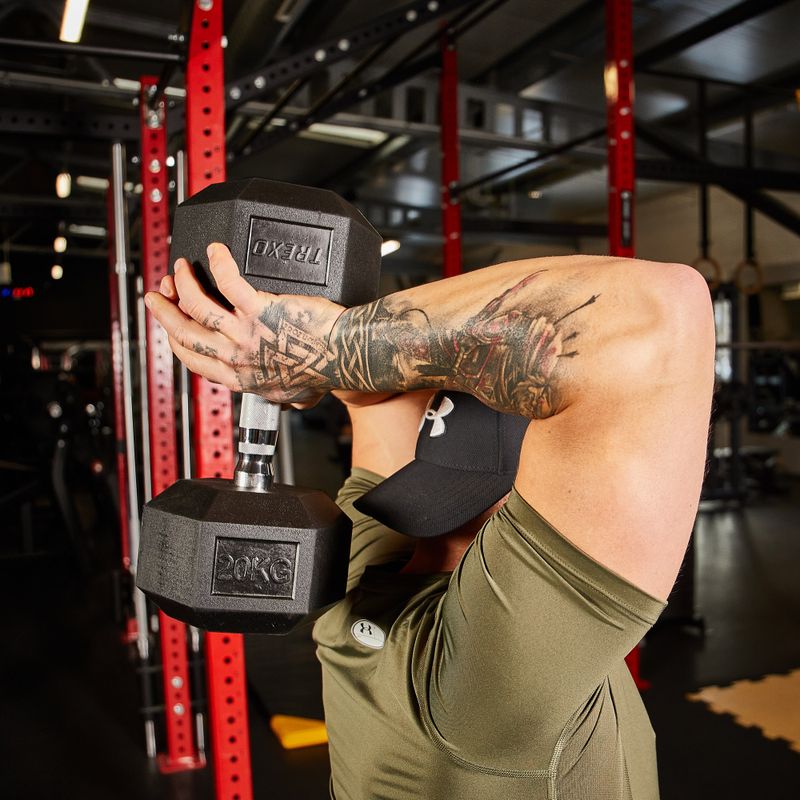 XTREXO Hex HXD200 20 kg rubberised dumbbells 8