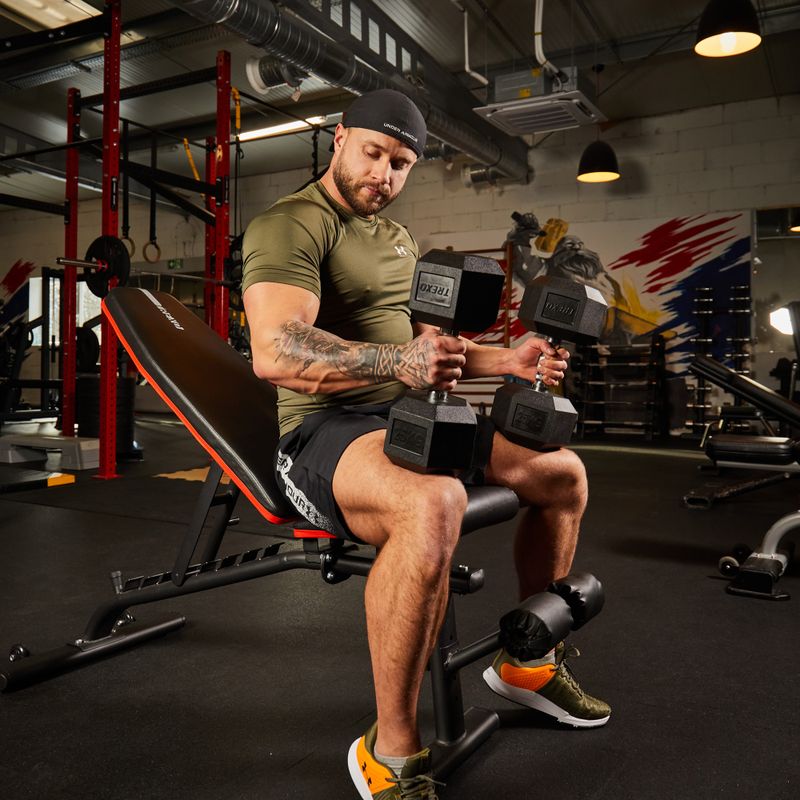 XTREXO Hex HXD250 rubberised dumbbell 25 kg 9