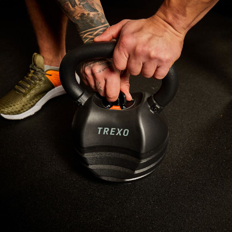 TREXO adjustable kettlebell 14 kg 12