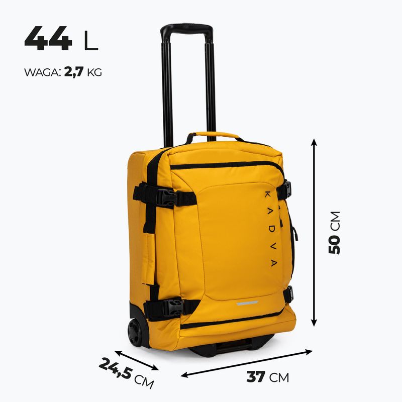 KADVA Lazio 44 l yellow cabin travel suitcase 3