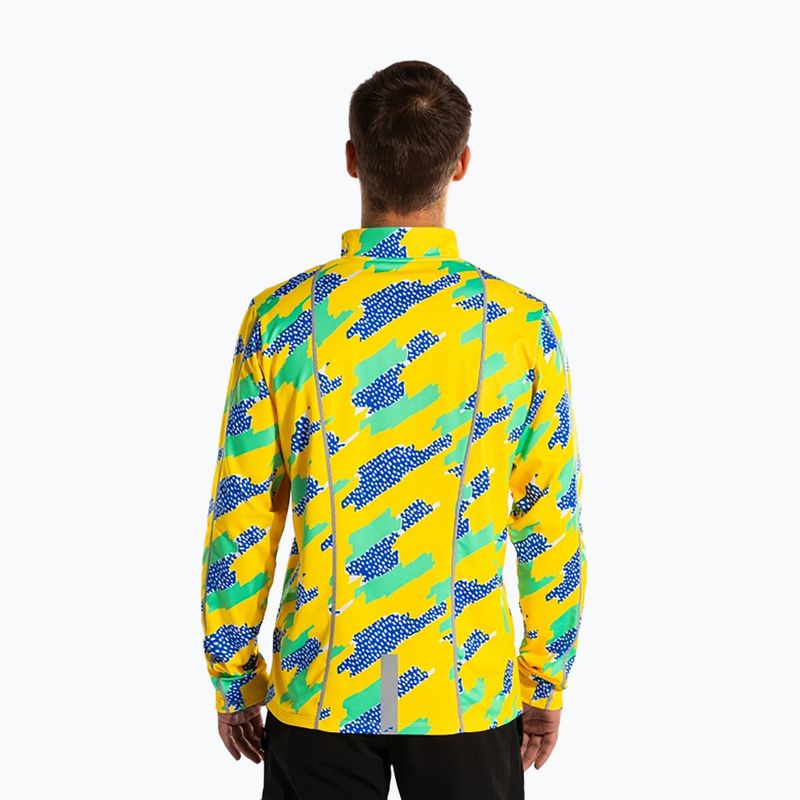 Men's Joma R-Trail Nature running sweatshirt yellow 3