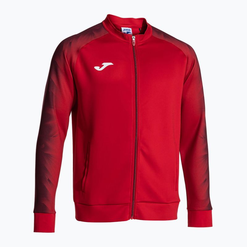 Men's Joma Elite XI Full Zip running sweatshirt red 2