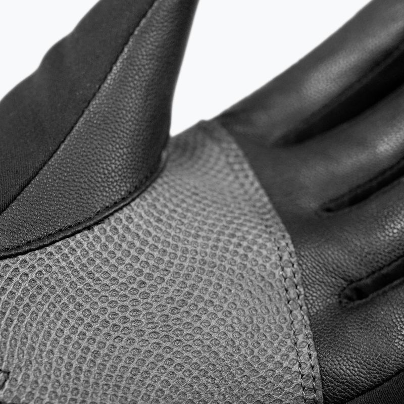 Children's ski gloves Reusch Worldcup Warrior R-Tex XT Junior black/silver/fluo red 6