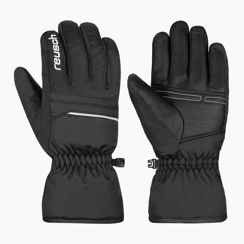 Children's ski gloves Reusch Alan Junior black/white