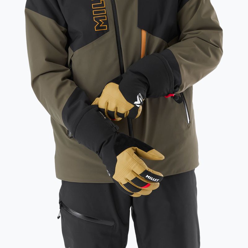 Men's ski gloves Millet Cosmic GTX brown 7