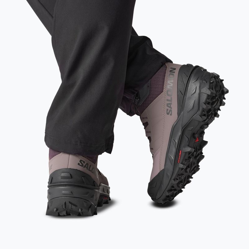 Women's trekking boots Salomon Crosstrak Powder WP nine iron/shark 7