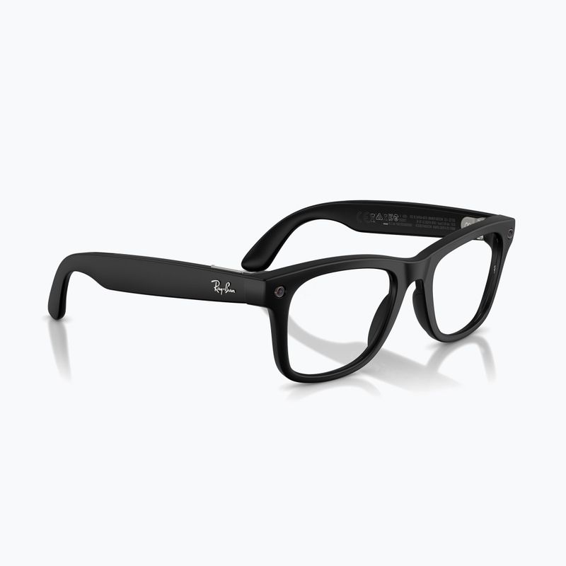 Glasses with a camera Ray-Ban Meta Wayfarer matte black/trs g.green 4