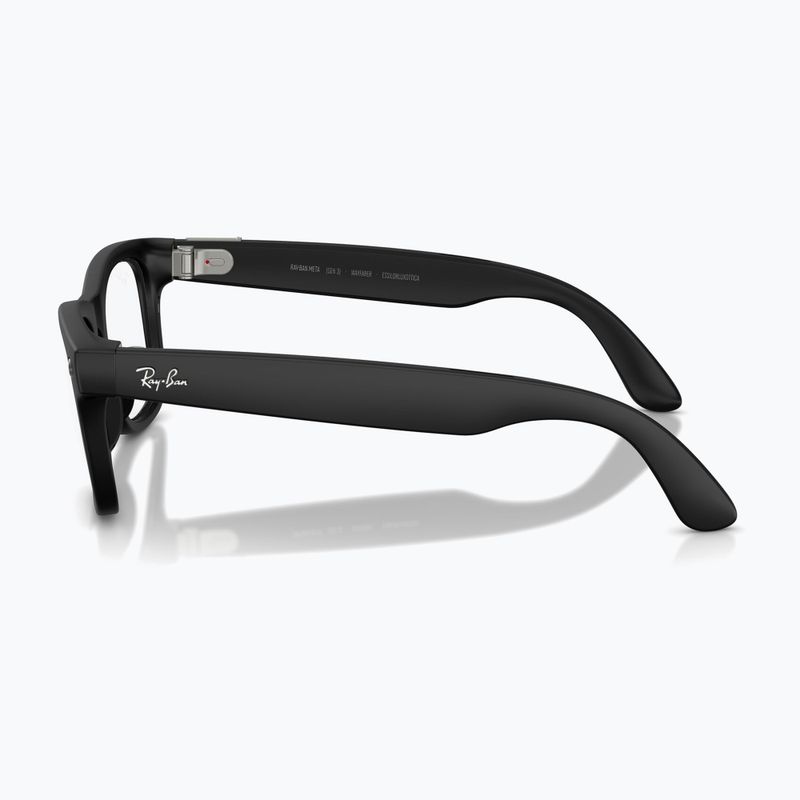 Glasses with a camera Ray-Ban Meta Wayfarer matte black/trs g.green 5