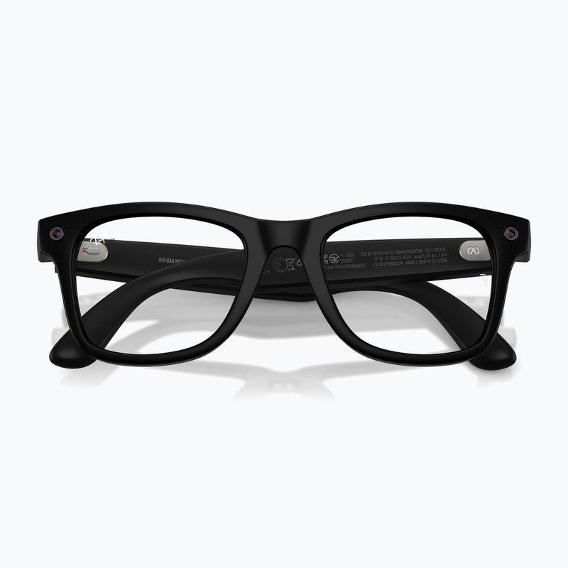 Glasses with a camera Ray-Ban Meta Wayfarer matte black/trs g.green 6