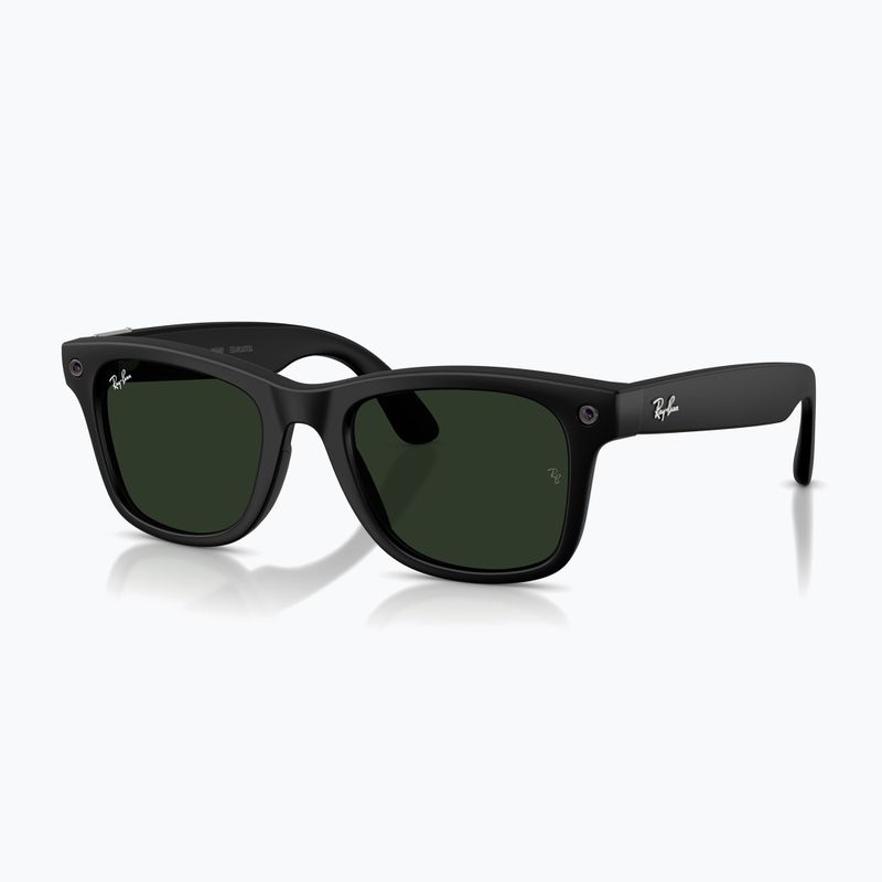 Glasses with a camera Ray-Ban Meta Wayfarer matte black/trs g.green 7