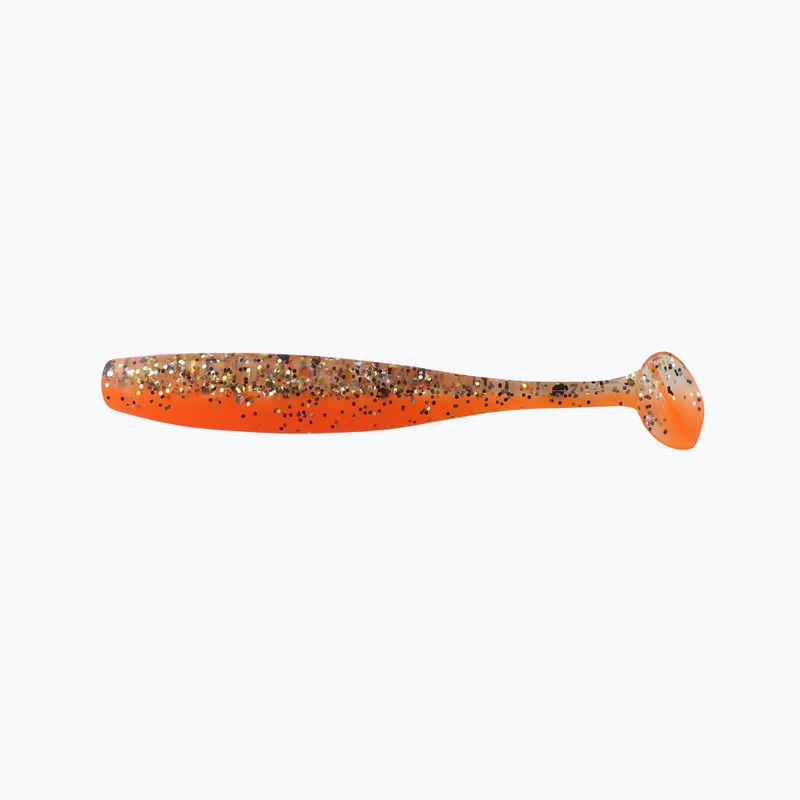 Rubber bait Relax Bass 2.5 Laminated 4 pcs orange clear-silver black gold glitter BAS25