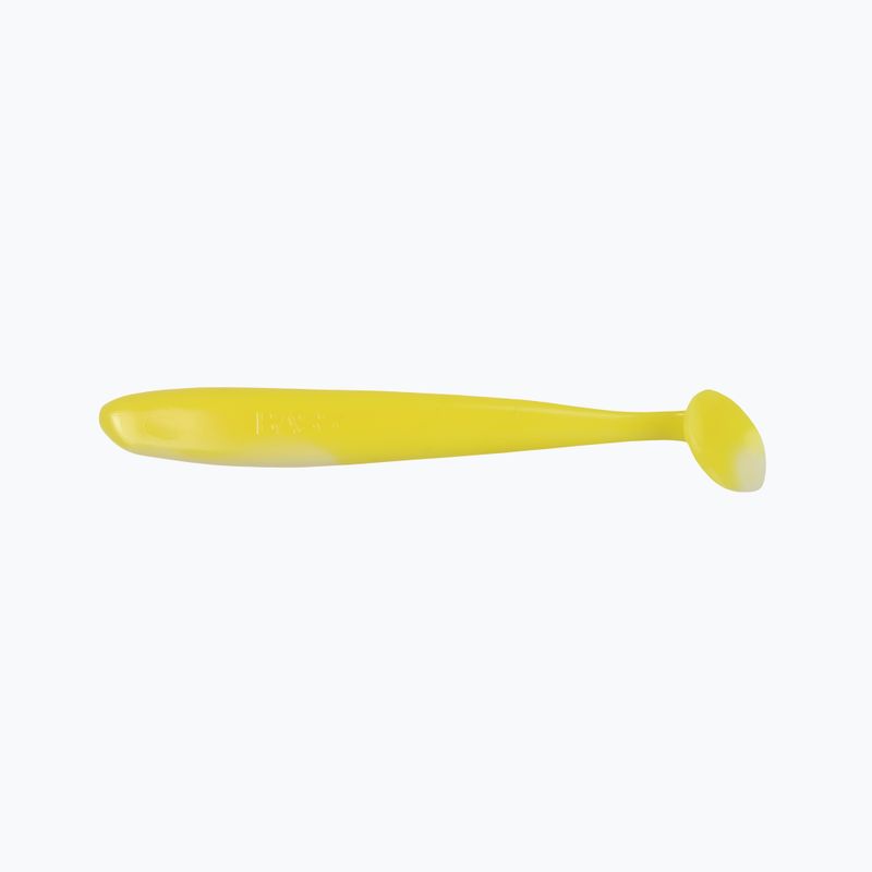Rubber bait Relax Bass 3 Laminated 4 pcs. yellow-white BAS3