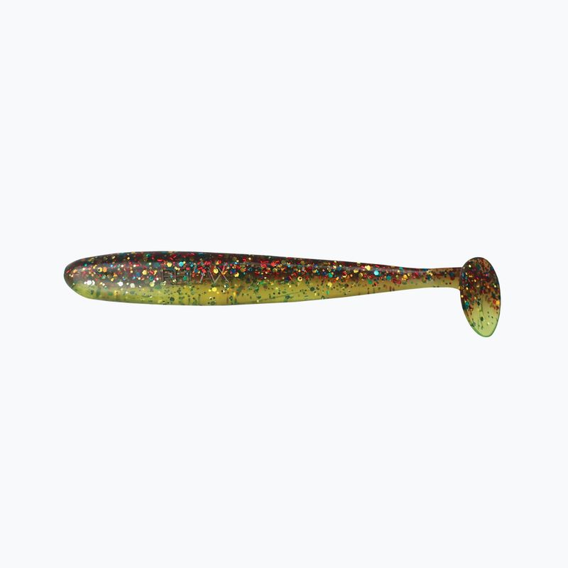 Relax Bass 3 Laminated rubber lure 4 pcs chartreuse-silver glitter motor oil-multi glitter BAS3