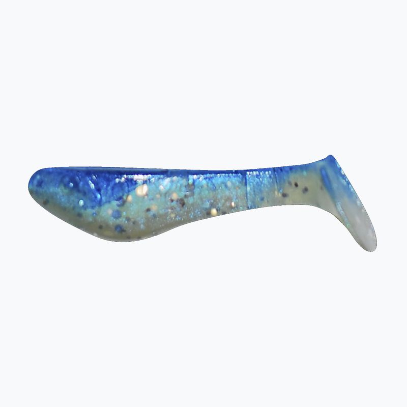 Rubber bait Relax Hoof 1 Standard 8 pcs blue-blue pearl silver glitter BLS1-S
