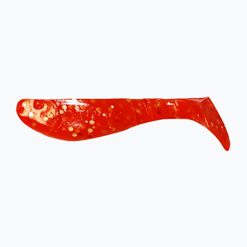 Rubber bait Relax Hoof 2.5 Standard 4 pcs orange silver glitter BLS25-S