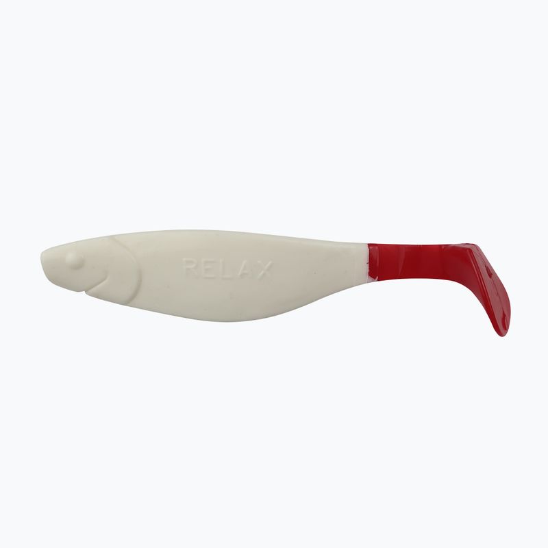 Rubber bait Relax Hoof 4 Tail 4 pcs white red BLS4-T