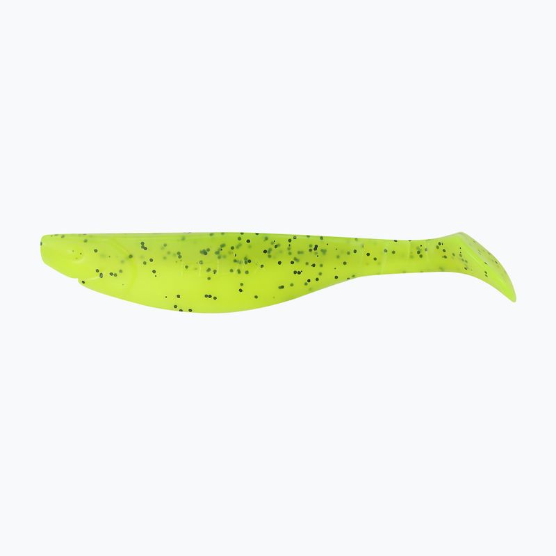 Relax Hoof 5 Laminated rubber lure 3 pcs chartreuse-black glitter silk BLS5-L