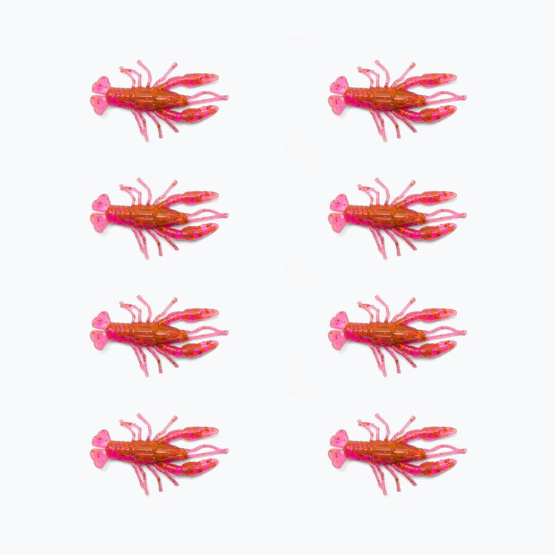 Rubber bait Relax Crawfish 2 Standard 8 pcs crawfish-orange glitter CRF1-S