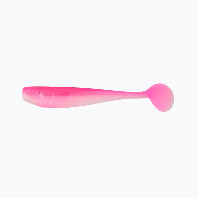 Relax Kingshad 3 Laminated rubber lure 4 pcs pink white KS3