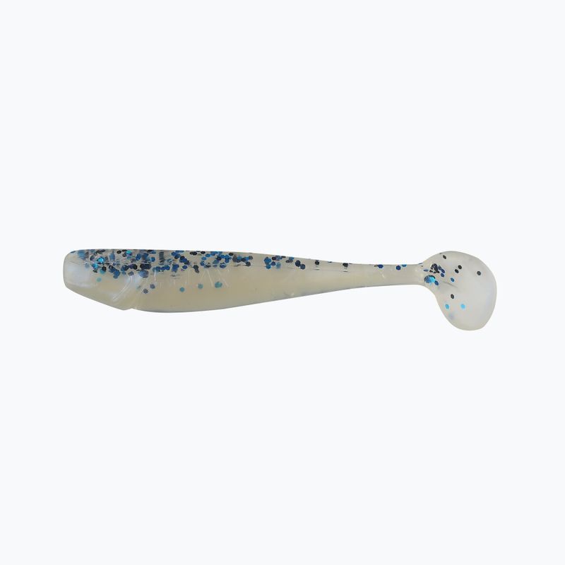 Relax Kingshad 3 Laminated rubber lure 4 pcs blue pearl clear-black blue glitter KS3