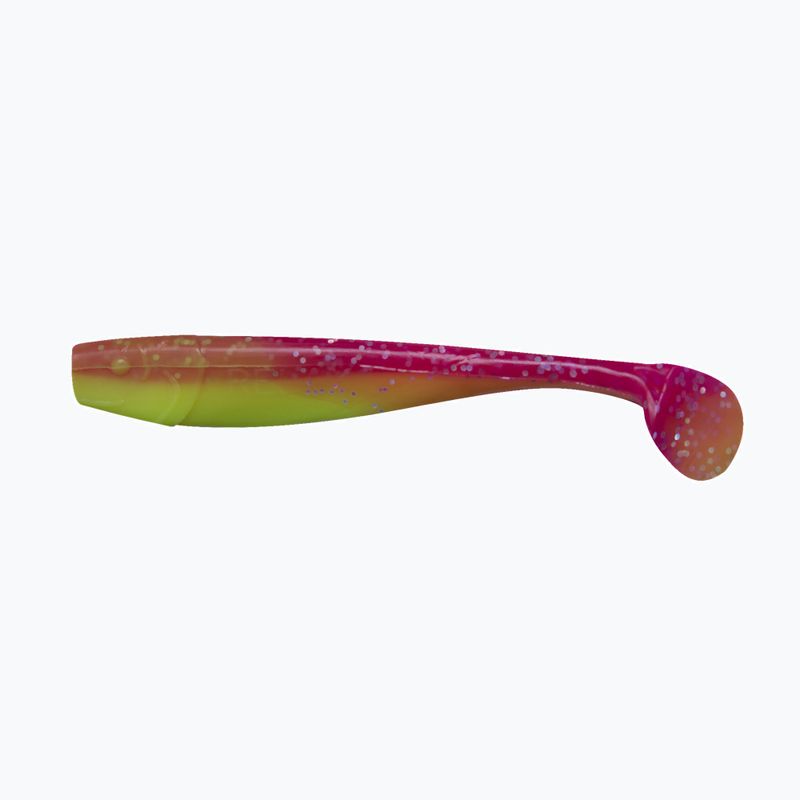 Relax Kingshad 5 Laminated rubber lure 3 pcs silk pink-hologram glitter KS5