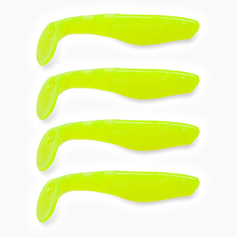 Rubber bait Relax Terminator 3 Standard 4 pcs chartreuse RT3-S