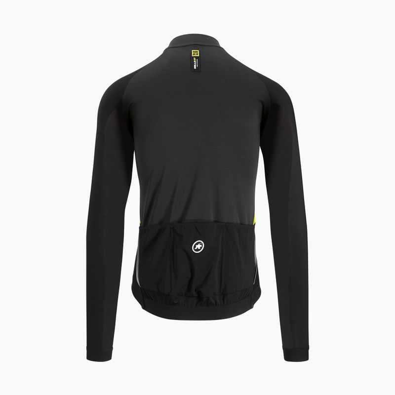 ASSOS Mille GT Spring Fall men's cycling sweatshirt black/yellow 11.30.344.32 3