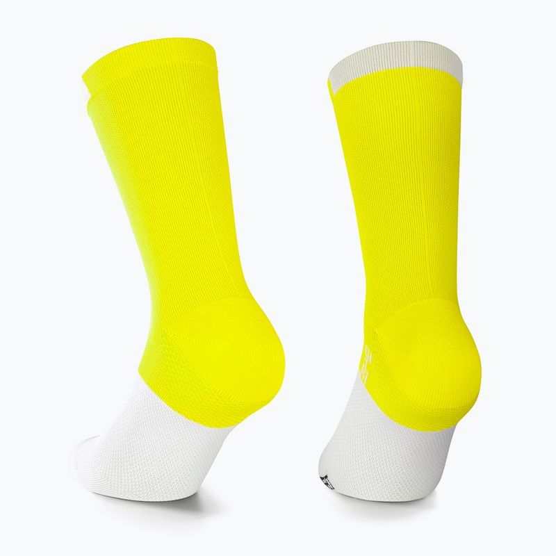 ASSOS GT C2 yellow and white cycling socks P13.60.700.3F.0 2