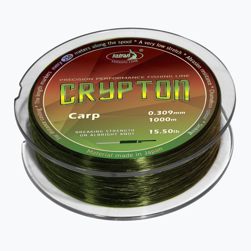 Katran Crypton Carp fishing line green 3
