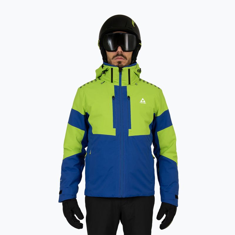 Fischer Semmering light green men's ski jacket