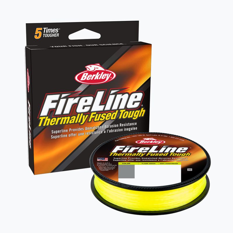 Berkley Fireline Fused Original flu green spinning braid 1553680