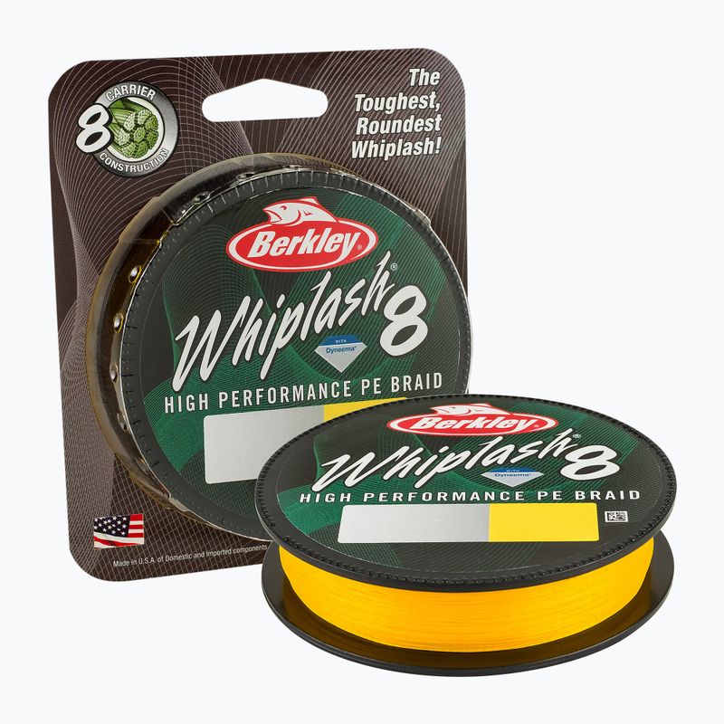 Berkley Whiplash 8 yellow spinning braid 1446680