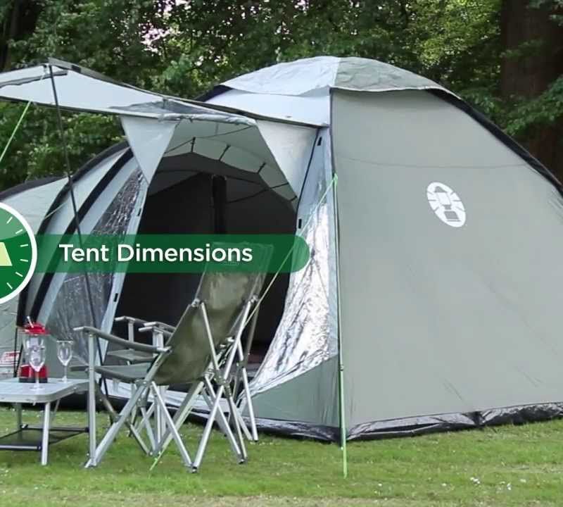 Coleman Waterfall 5 Deluxe camping tent green 2000038893 4