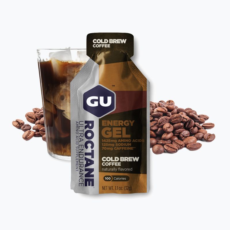 GU Roctane Energy Gel 32 g cold brew coffee 2