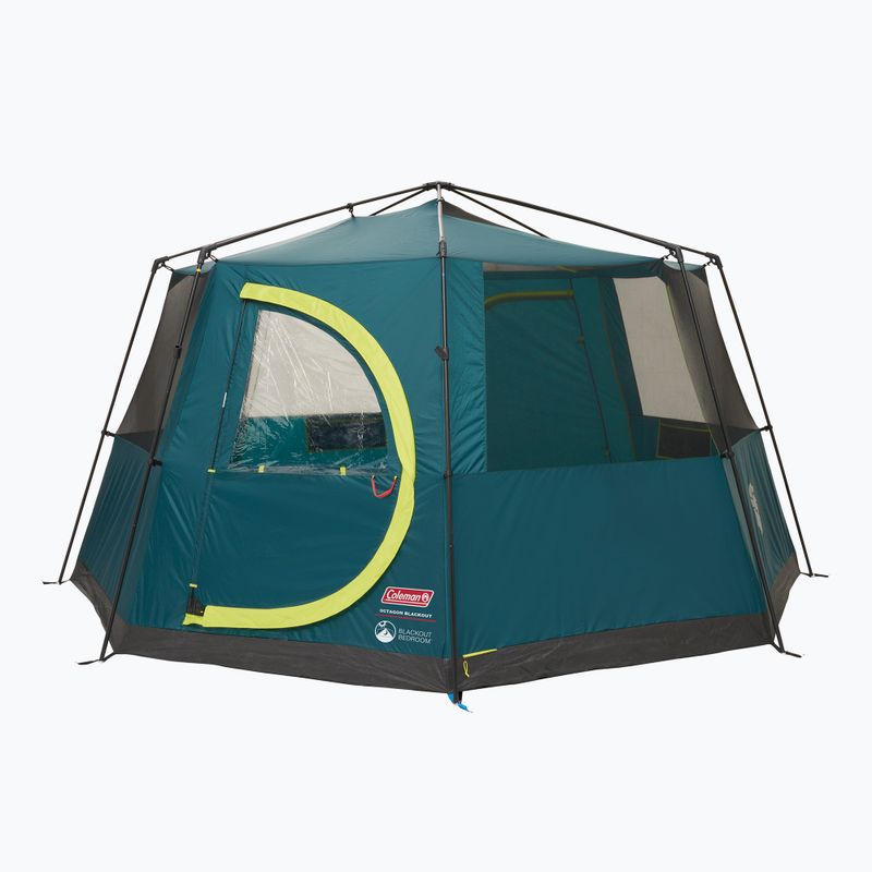 Coleman Cortes Octagon Blackout Bedroom green 8-person camping tent 2
