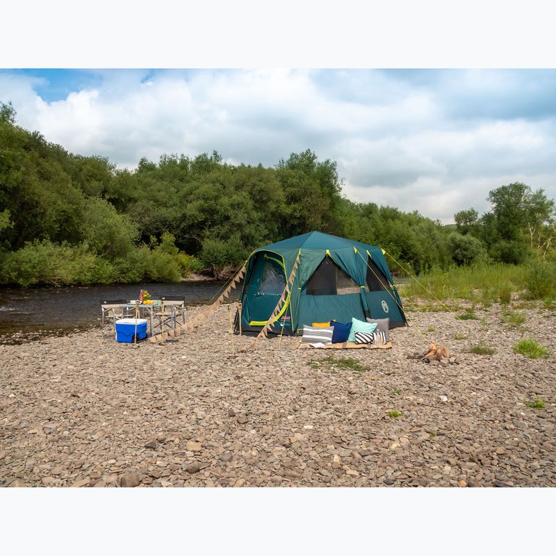 Coleman Cortes Octagon Blackout Bedroom green 8-person camping tent 6