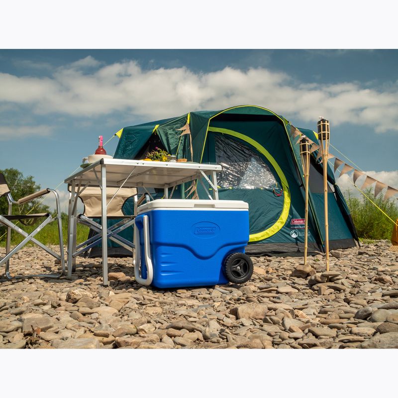 Coleman Cortes Octagon Blackout Bedroom green 8-person camping tent 7
