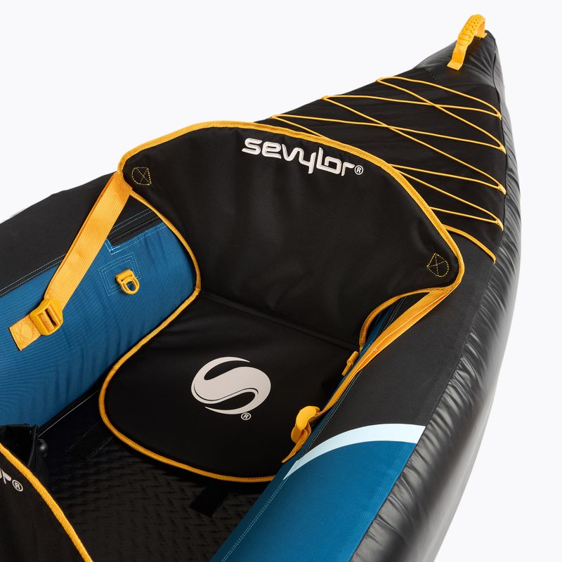 Sevylor Montreal blue/black 3-person inflatable kayak 6