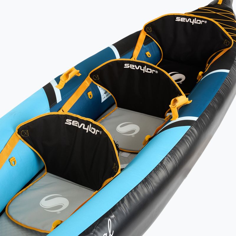 Sevylor Montreal blue/black 3-person inflatable kayak 8