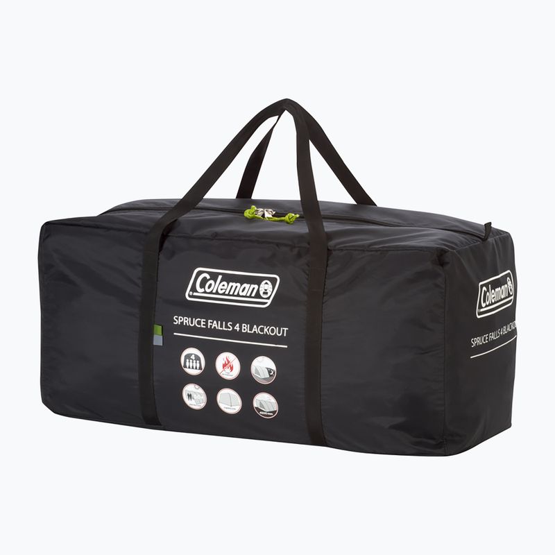 Coleman Spruce Falls 4-person camping tent Blackout green 6