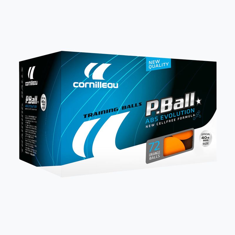 Cornilleau P-Ball* ABS EVOLUTION 72 table tennis balls. Orange 3