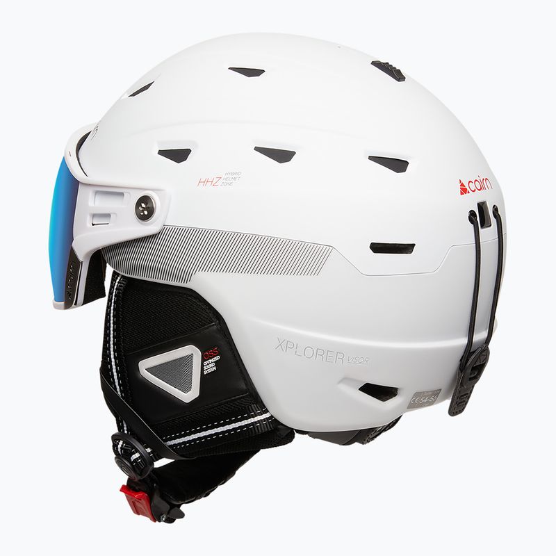 Ski helmet Cairn Xplorer Visor Evolight NXT white 2